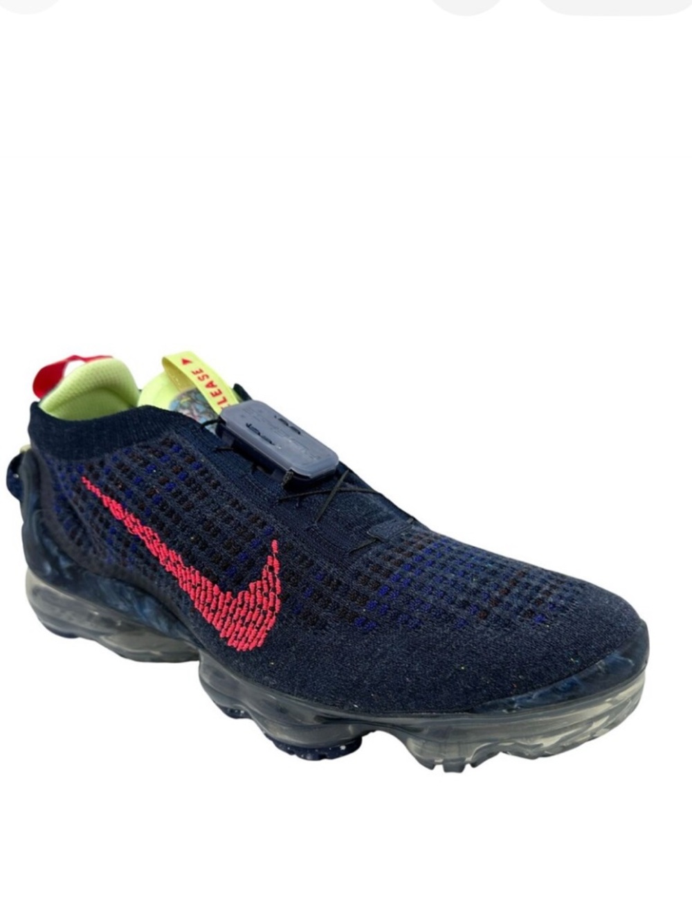 Nike Air Vapormax Flyknit Obsidian Siren Red‎ Volt Sneakers Sz. 11